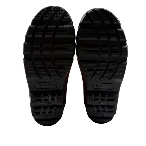 Sorel Girls Winter Snow Boots Red Pink Orange Insulated Waterproof Youth Size 5 - Picture 3 of 8